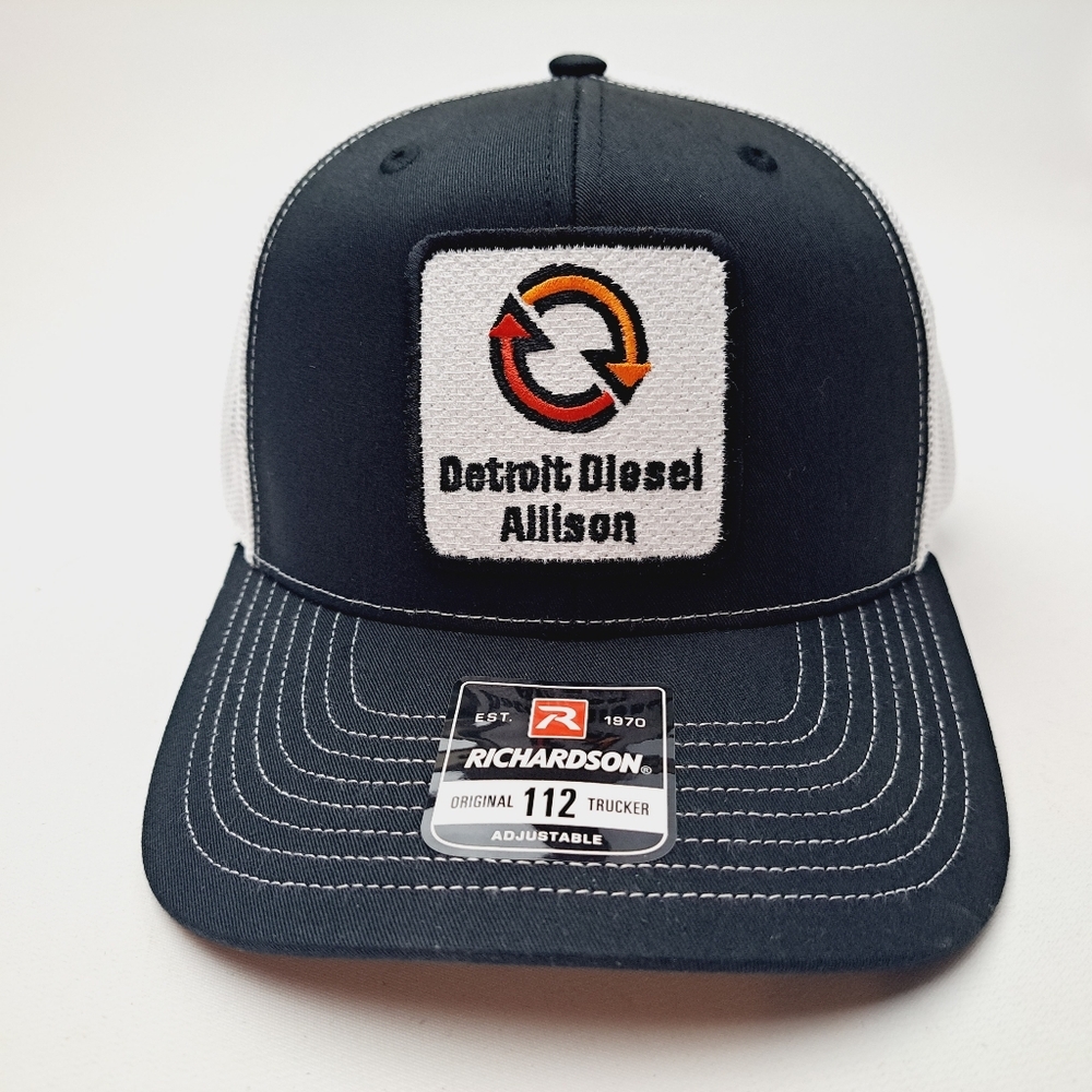 Detroit Diesel Allison Richardson 112 Trucker Mesh Snapback Cap Hat Black
